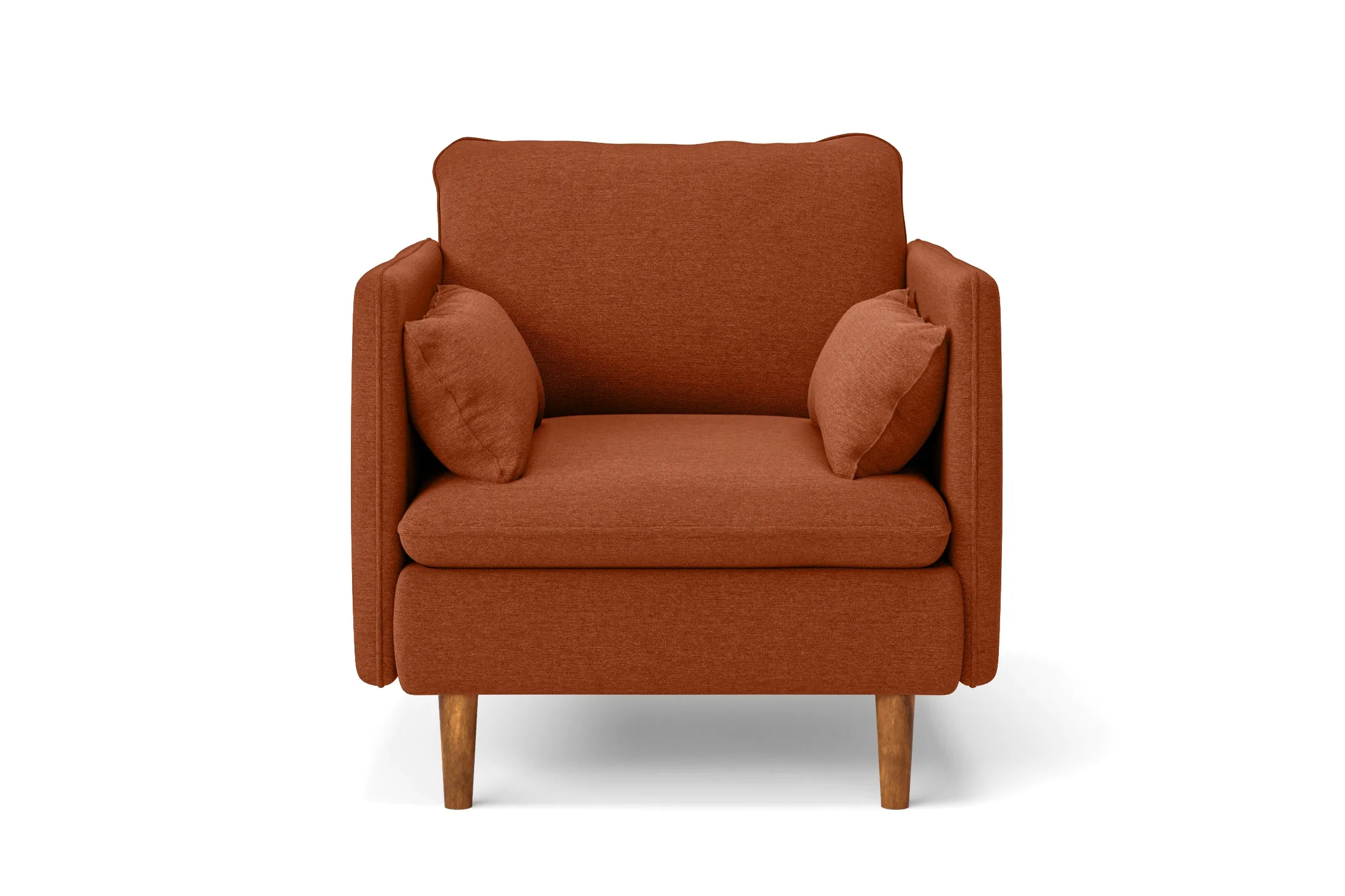 Tirreni Armchair Orange Linen Fabric