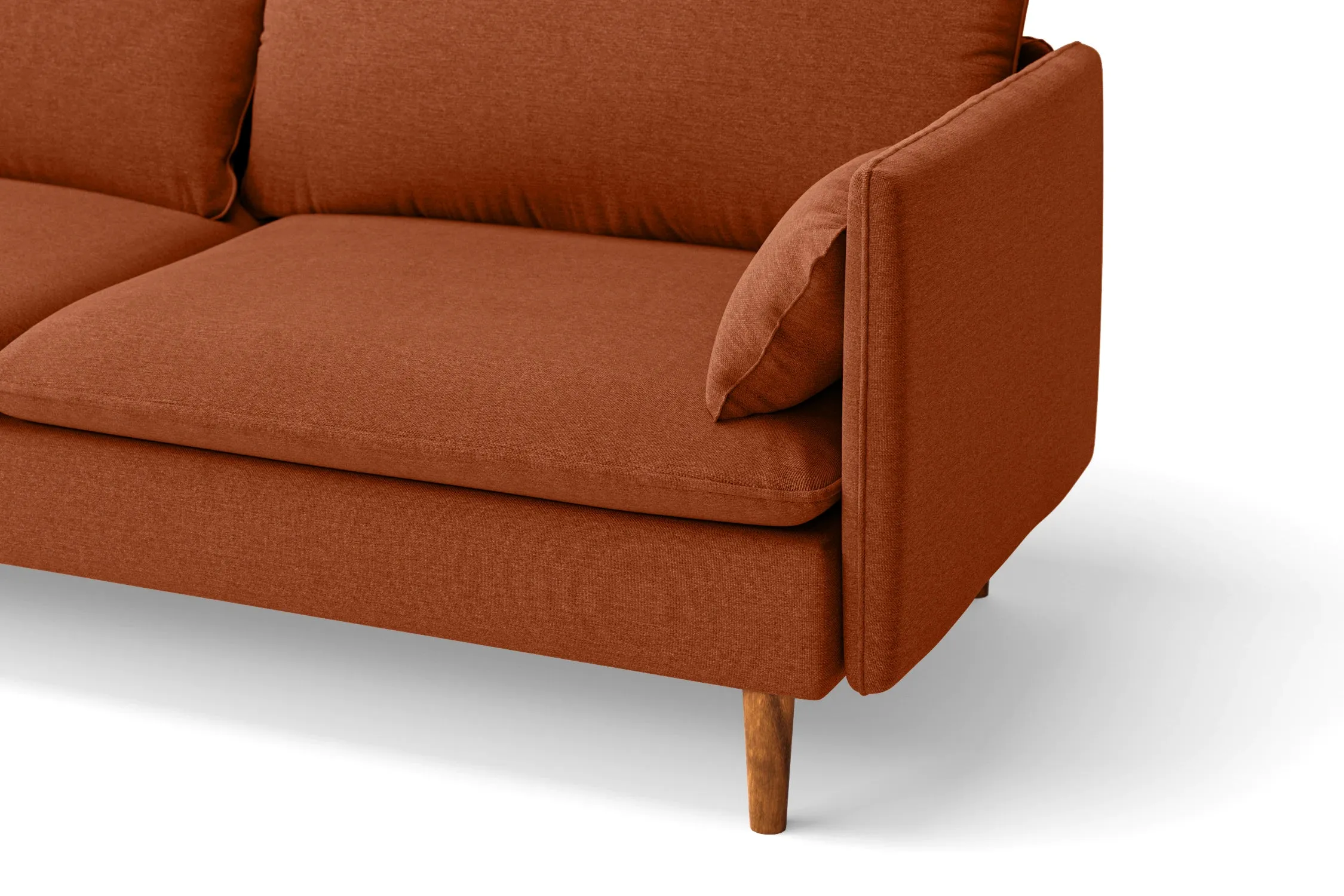 Tirreni Armchair Orange Linen Fabric