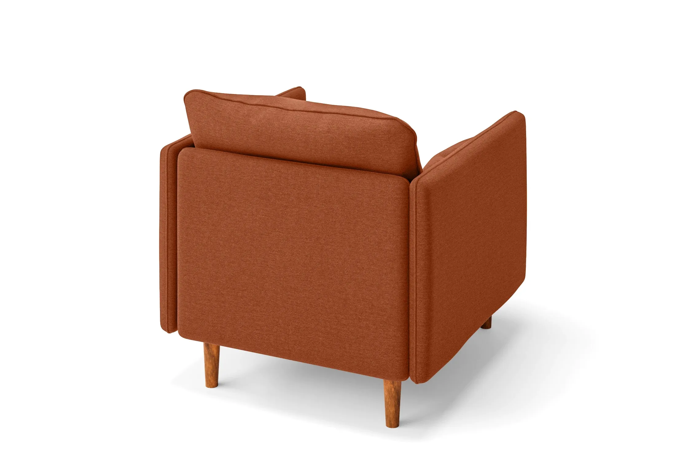 Tirreni Armchair Orange Linen Fabric