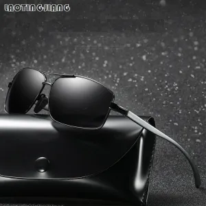 Titanium Alloy Glasses Polarized Sunglasses Men Driving Fishing Brand Designer Male Sun Glasses Vintage Eyewear Man Oculos Gafas