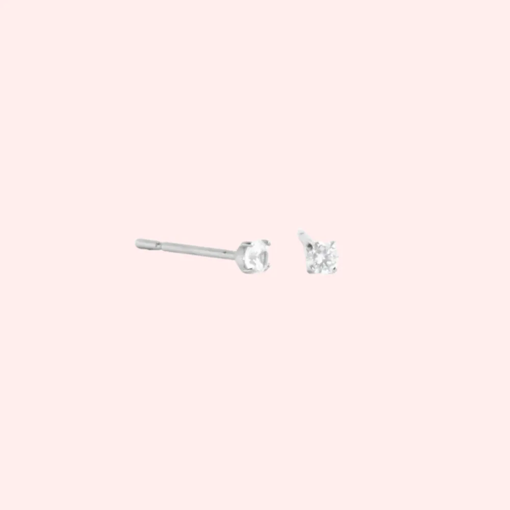 Titanium Prong Set CZ Hypoallergenic Earrings