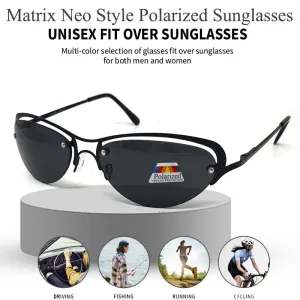 Titanium Ultralight Rimless Matrix Trinity Polarized Sunglasses