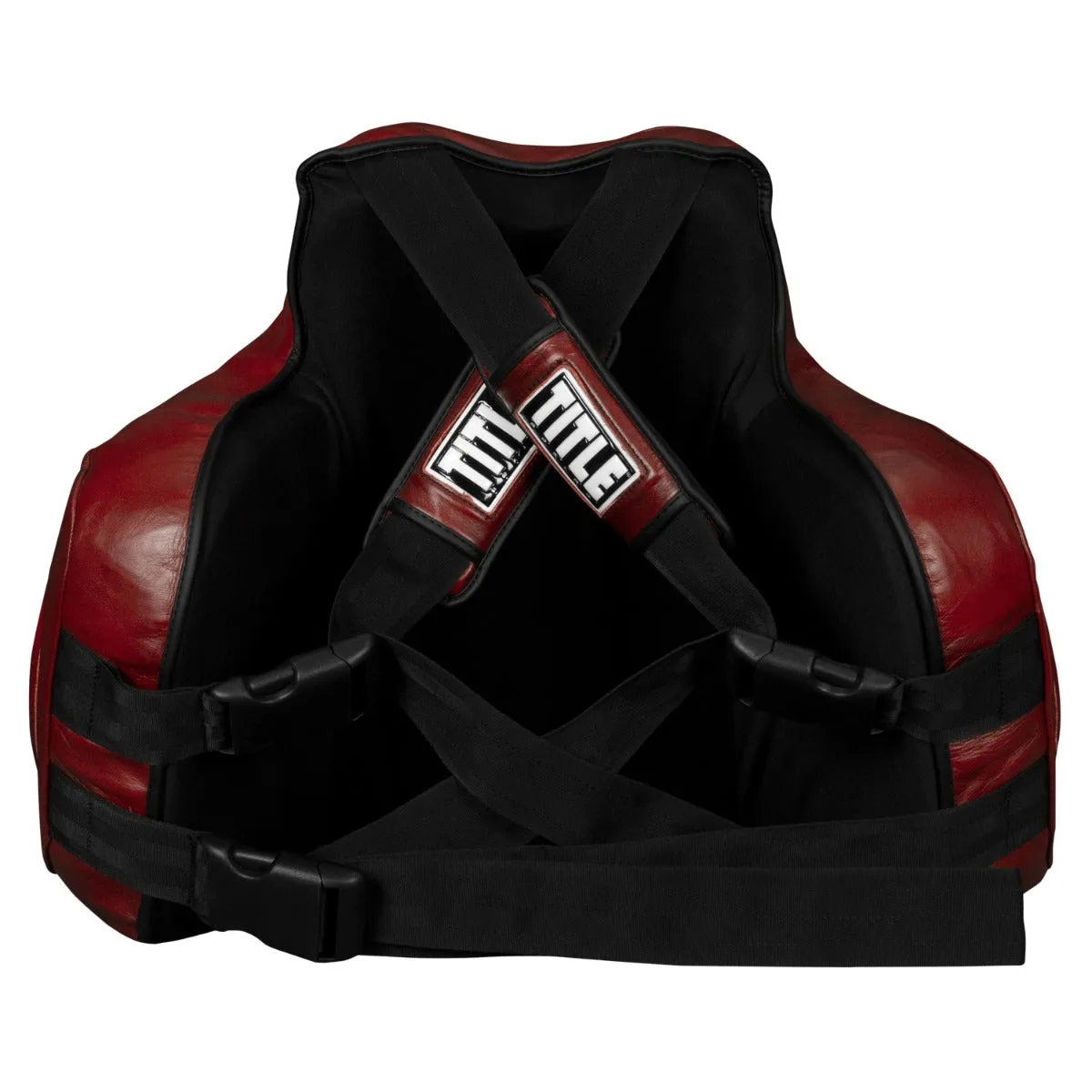 TITLE Boxing Blood Red Leather Body Protector