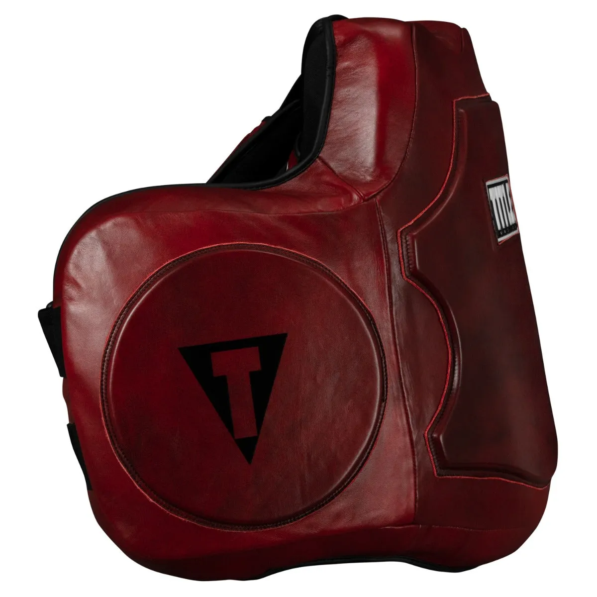 TITLE Boxing Blood Red Leather Body Protector