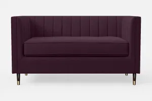 Tivoli 2 Seater Sofa Purple Linen Fabric