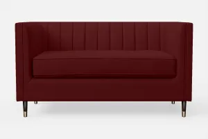 Tivoli 2 Seater Sofa Red Leather