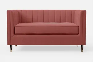 Tivoli 2 Seater Sofa Rose Pink Linen Fabric