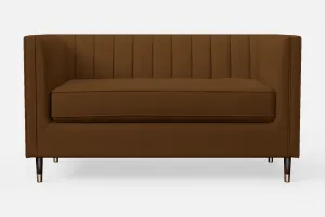 Tivoli 2 Seater Sofa Walnut Brown Leather