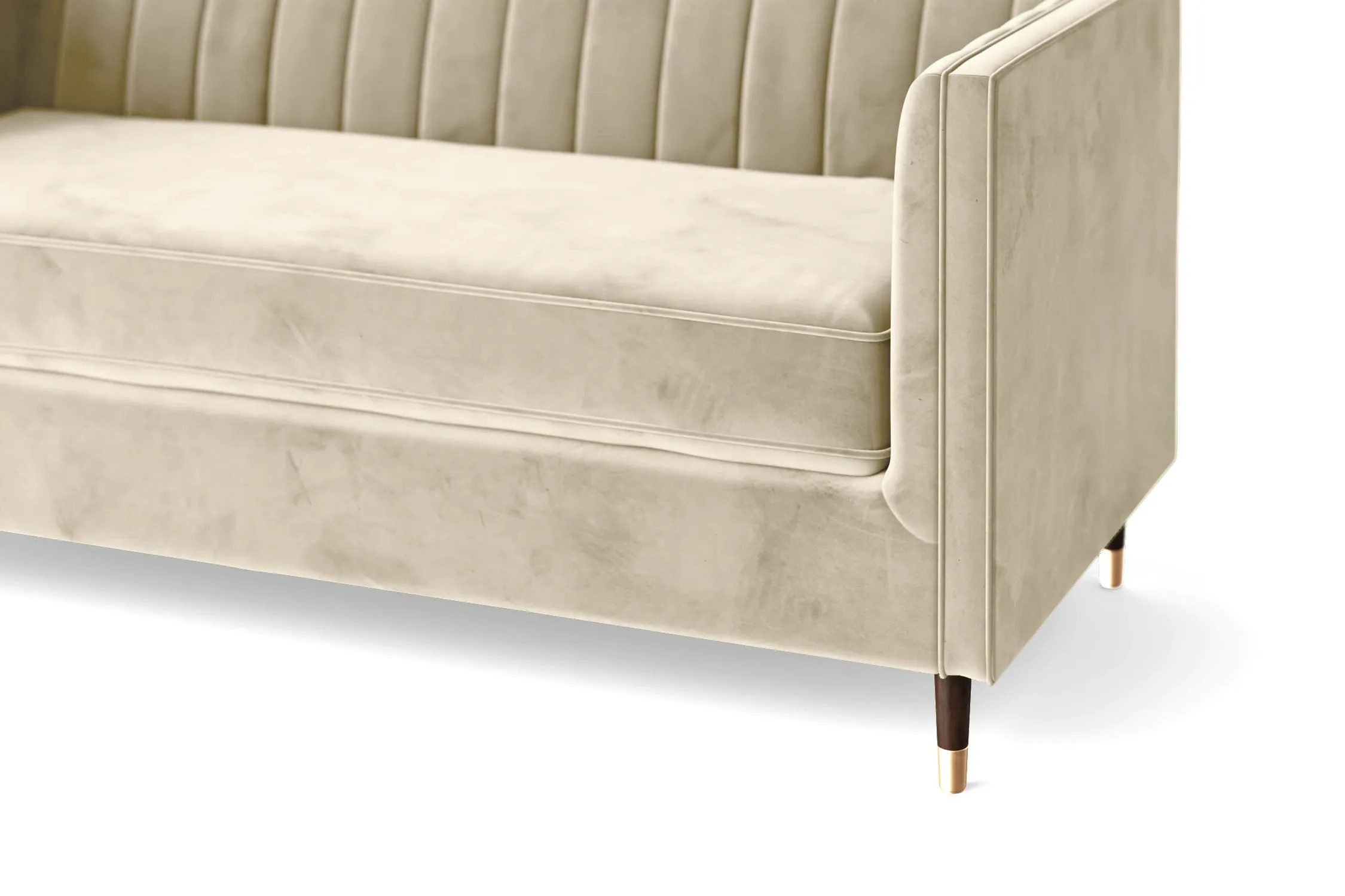 Tivoli 3 Seater Sofa Cream Velvet