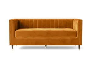 Tivoli 3 Seater Sofa Gold Velvet