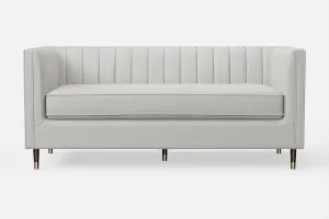 Tivoli 3 Seater Sofa White Leather