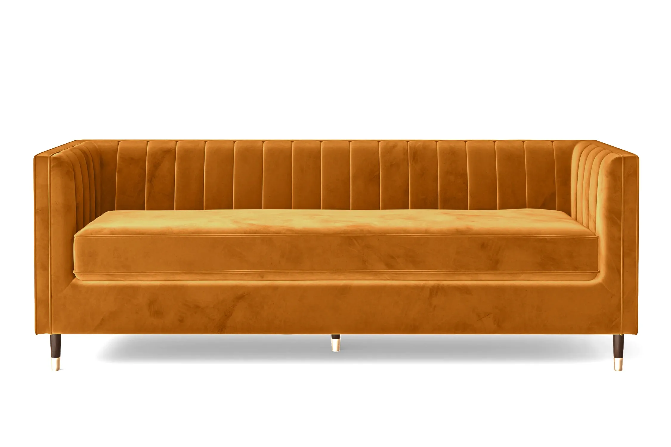 Tivoli 4 Seater Sofa Gold Velvet