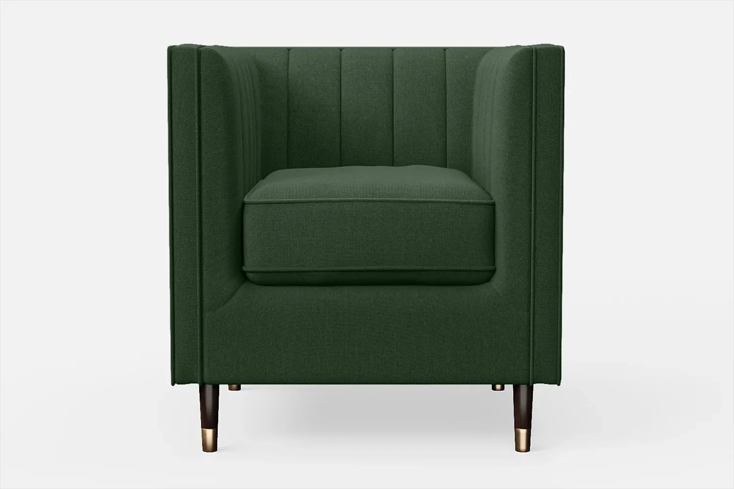 Tivoli Armchair Forest Green Linen Fabric