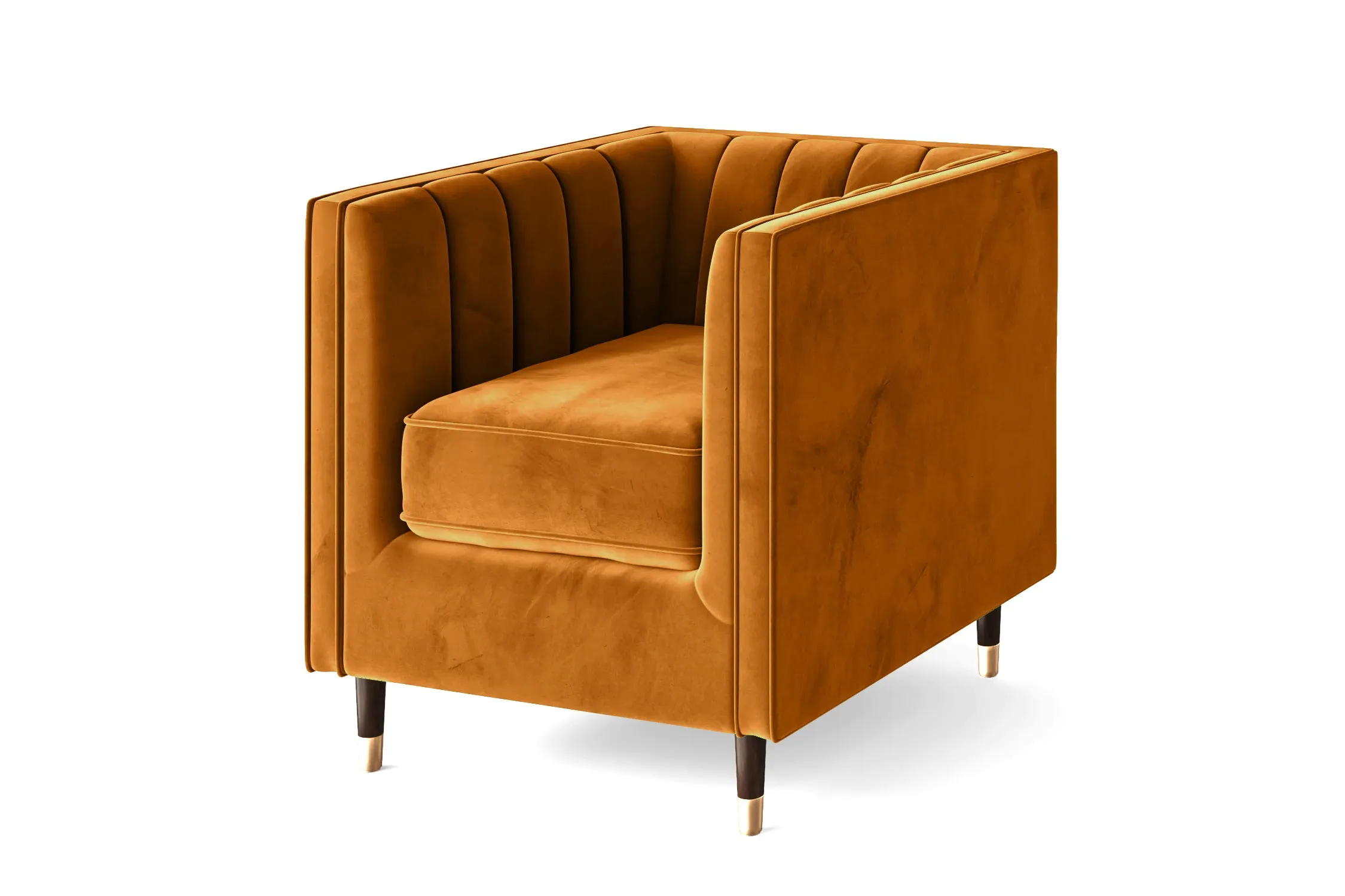 Tivoli Armchair Gold Velvet