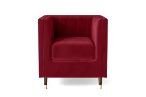 Tivoli Armchair Red Velvet