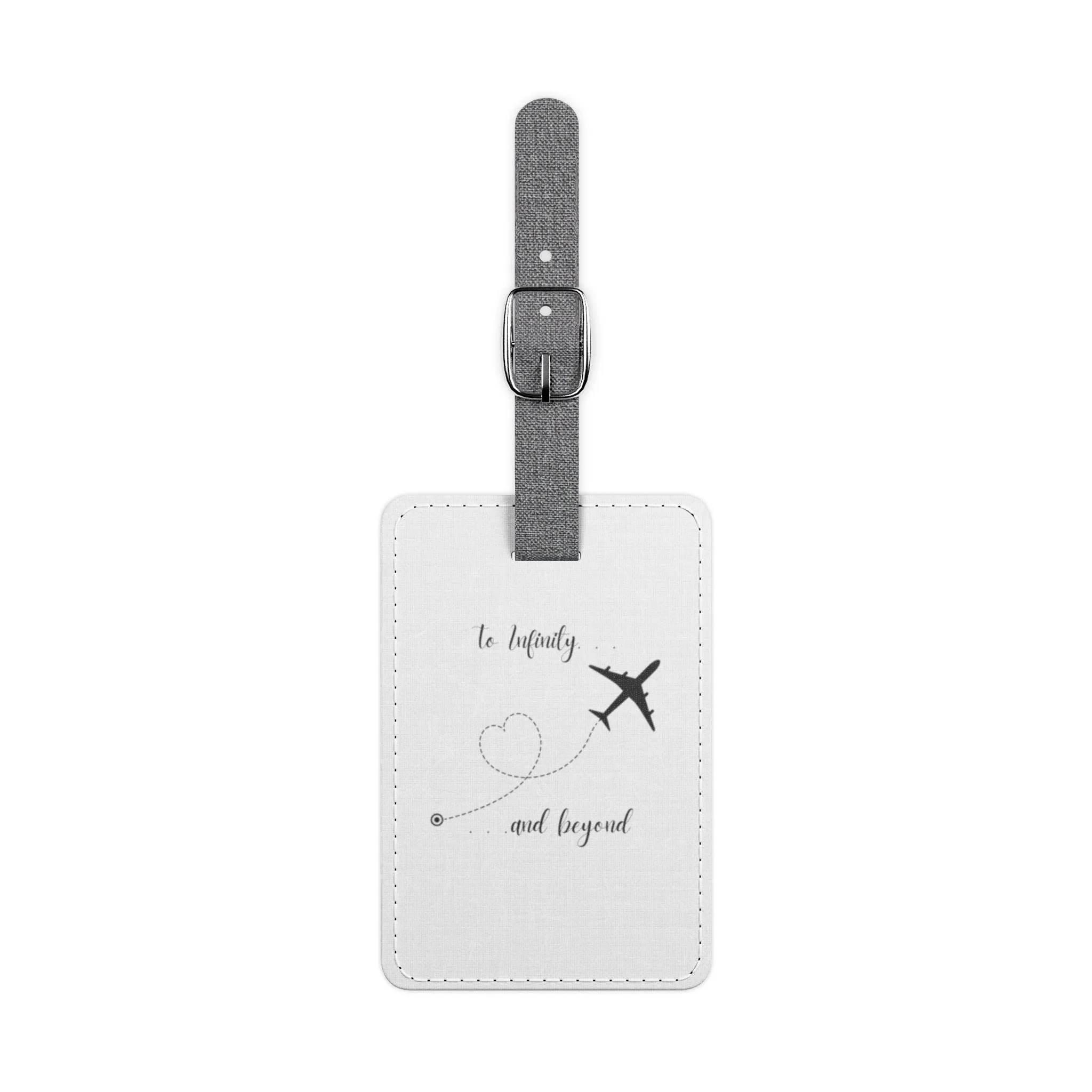 To Infinity & Beyond Saffiano Polyester Luggage Tag, Rectangle