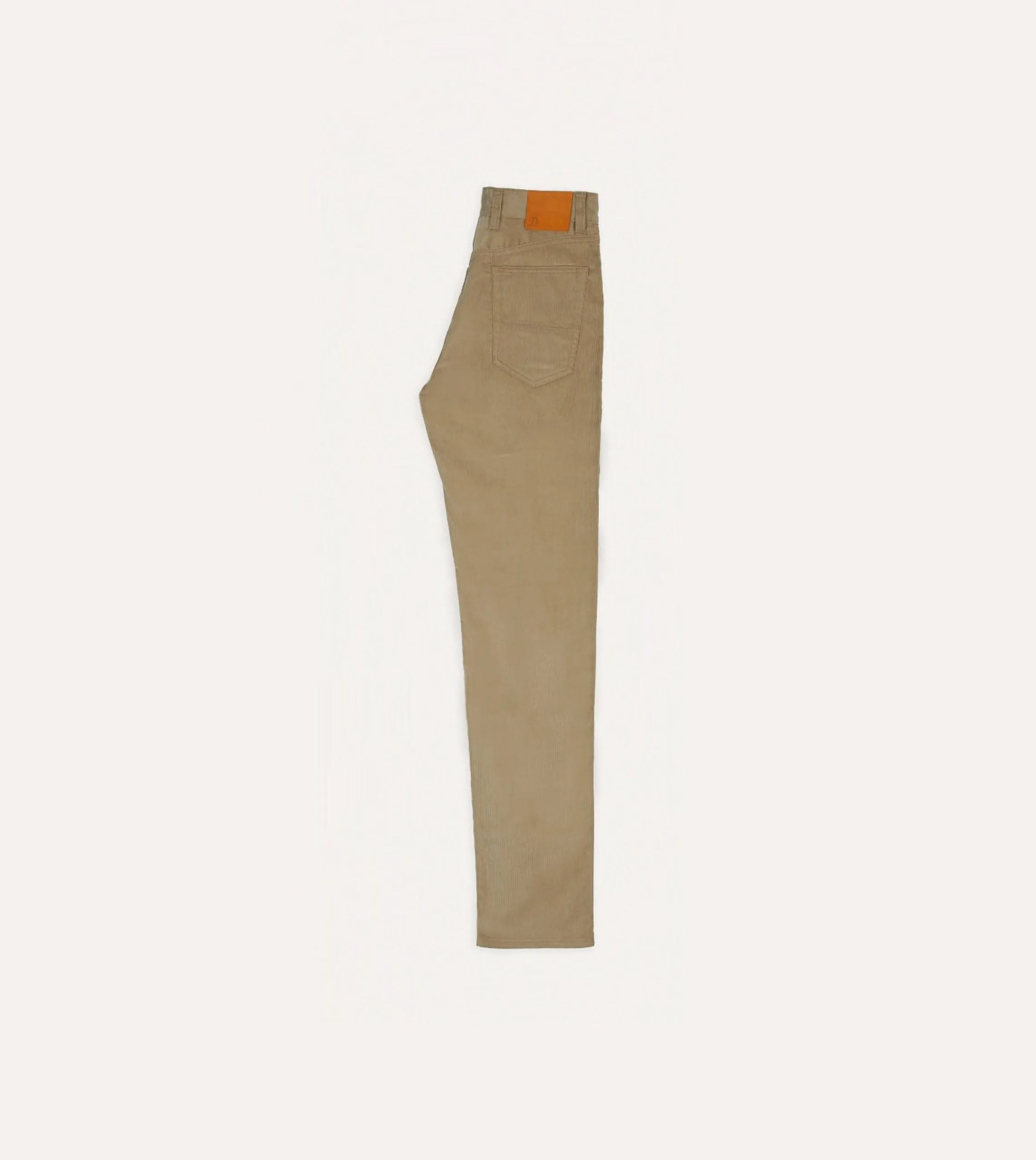 Tobacco Japanese Selvedge Needlecord Five-Pocket Trousers