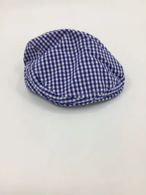 Toby Child Size 6-12 Months Blue Checkered Hats - boys