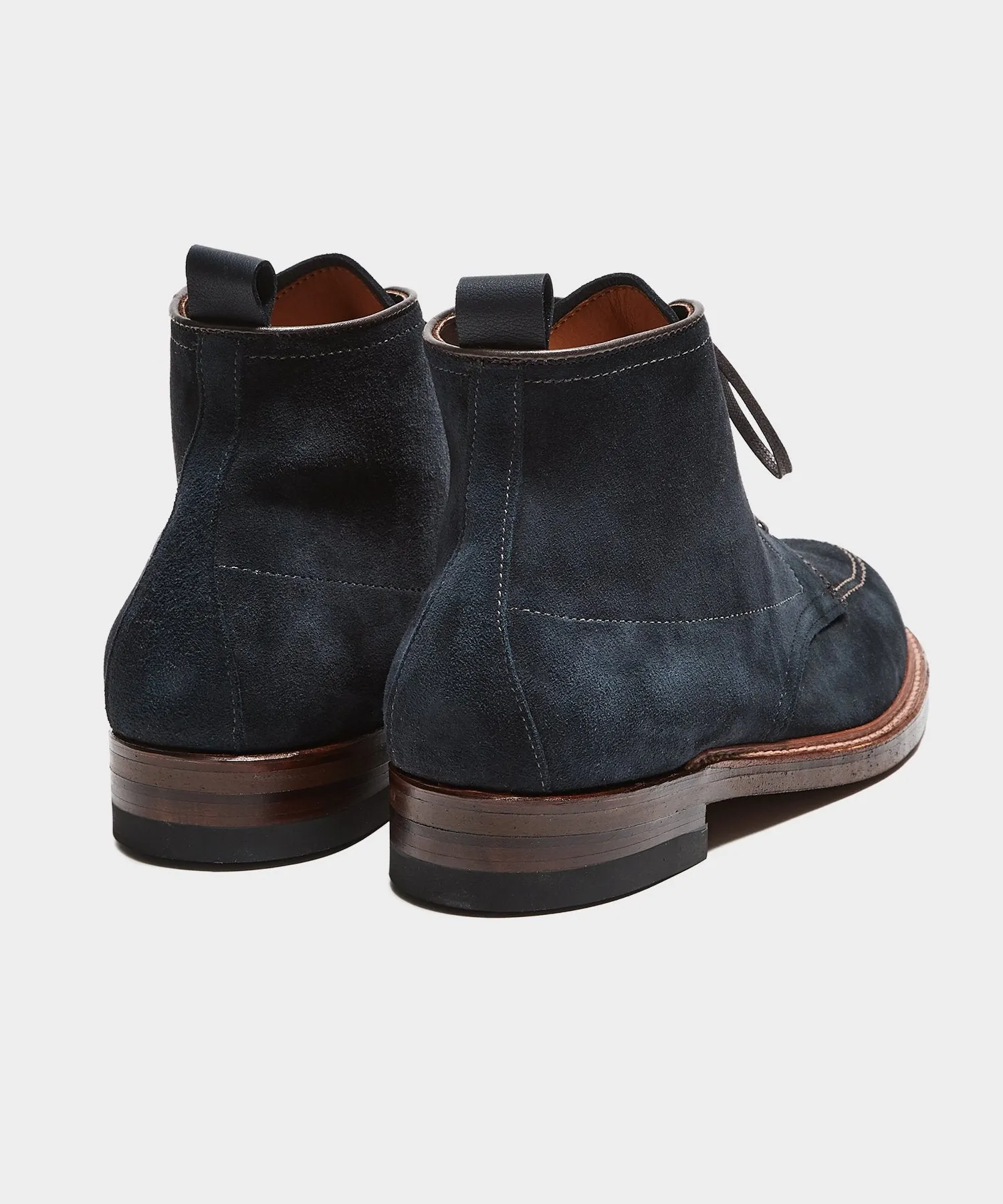 Todd Snyder   Alden Indy Boot Navy Suede