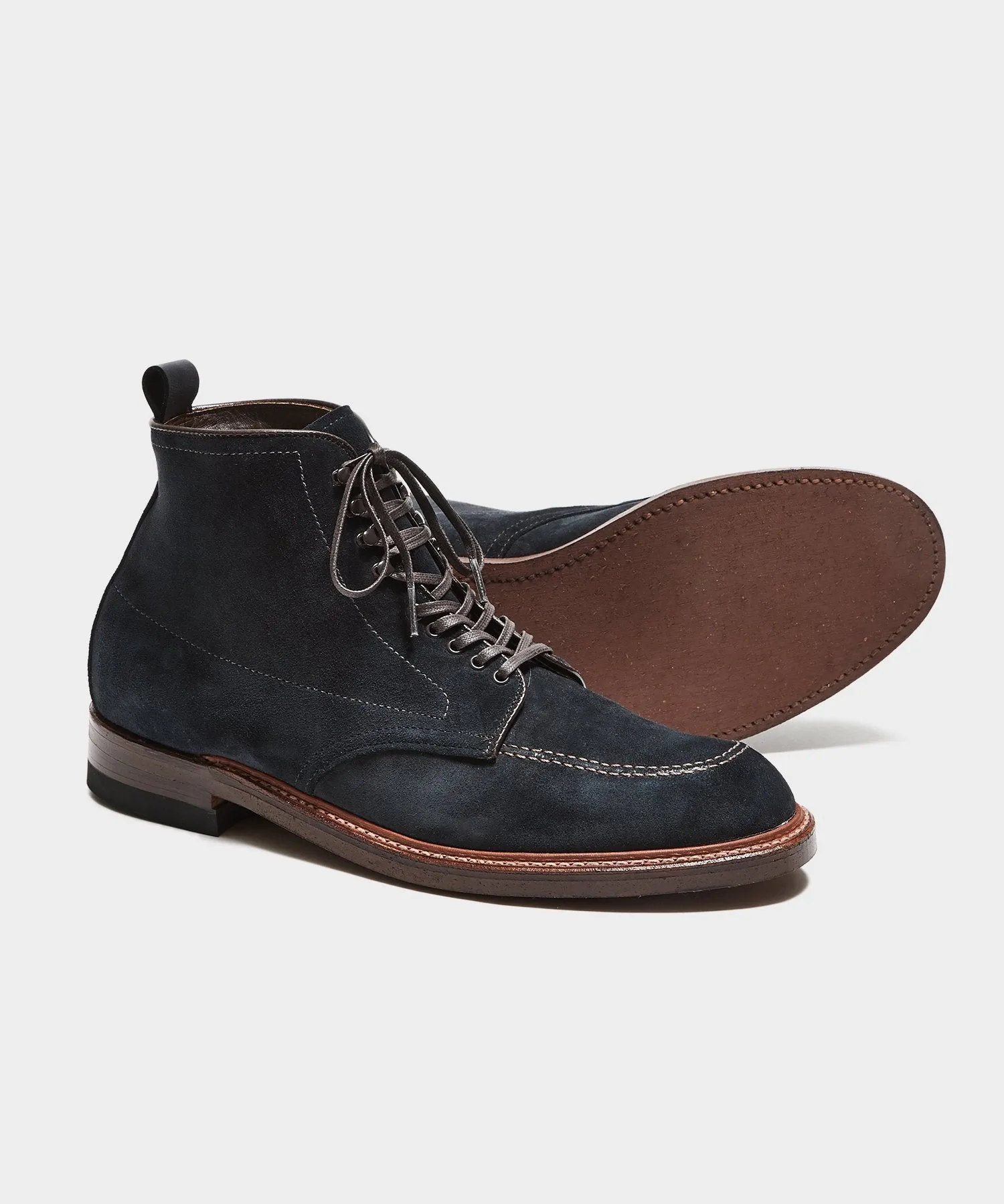 Todd Snyder   Alden Indy Boot Navy Suede