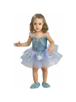 Toddler Blue Daisy Ballerina Girl Costume