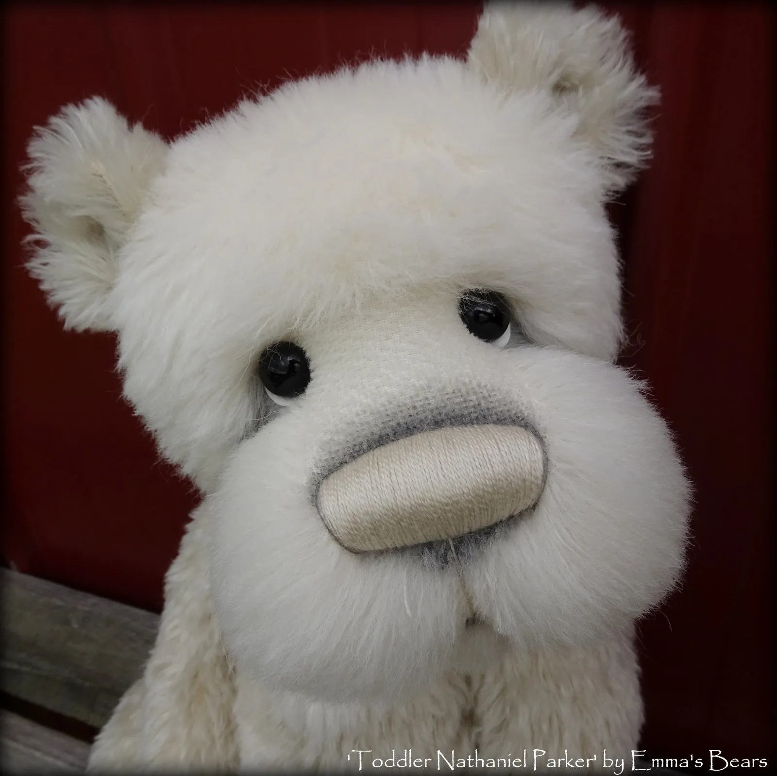 Toddler Nathaniel Parker - 21" ALPACA and MOHAIR Artist toddler style Bear by Emmas Bears - OOAK