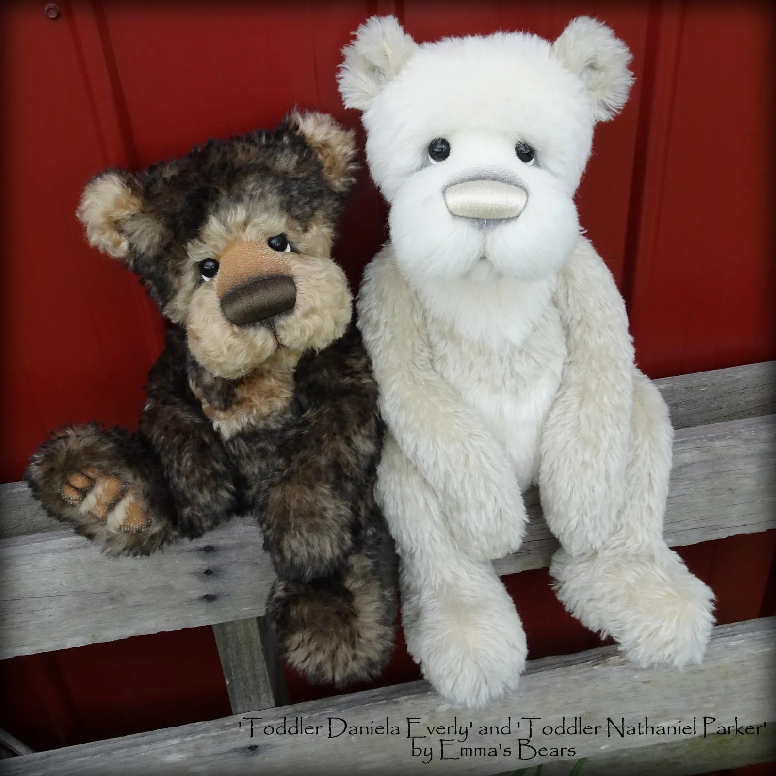 Toddler Nathaniel Parker - 21" ALPACA and MOHAIR Artist toddler style Bear by Emmas Bears - OOAK