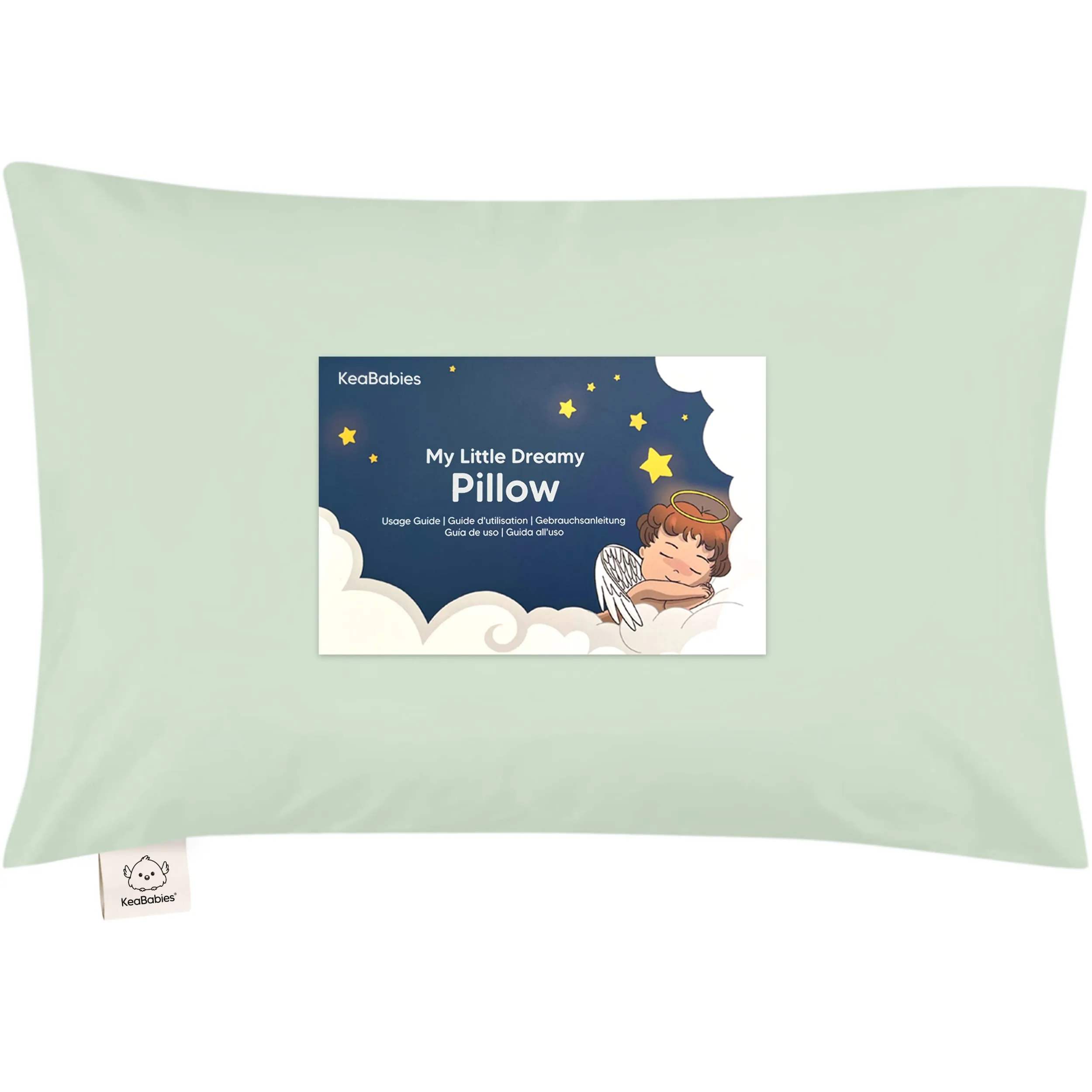 Toddler Pillow with Pillowcase (Sage)