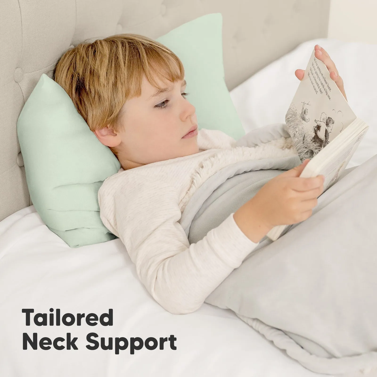 Toddler Pillow with Pillowcase (Sage)