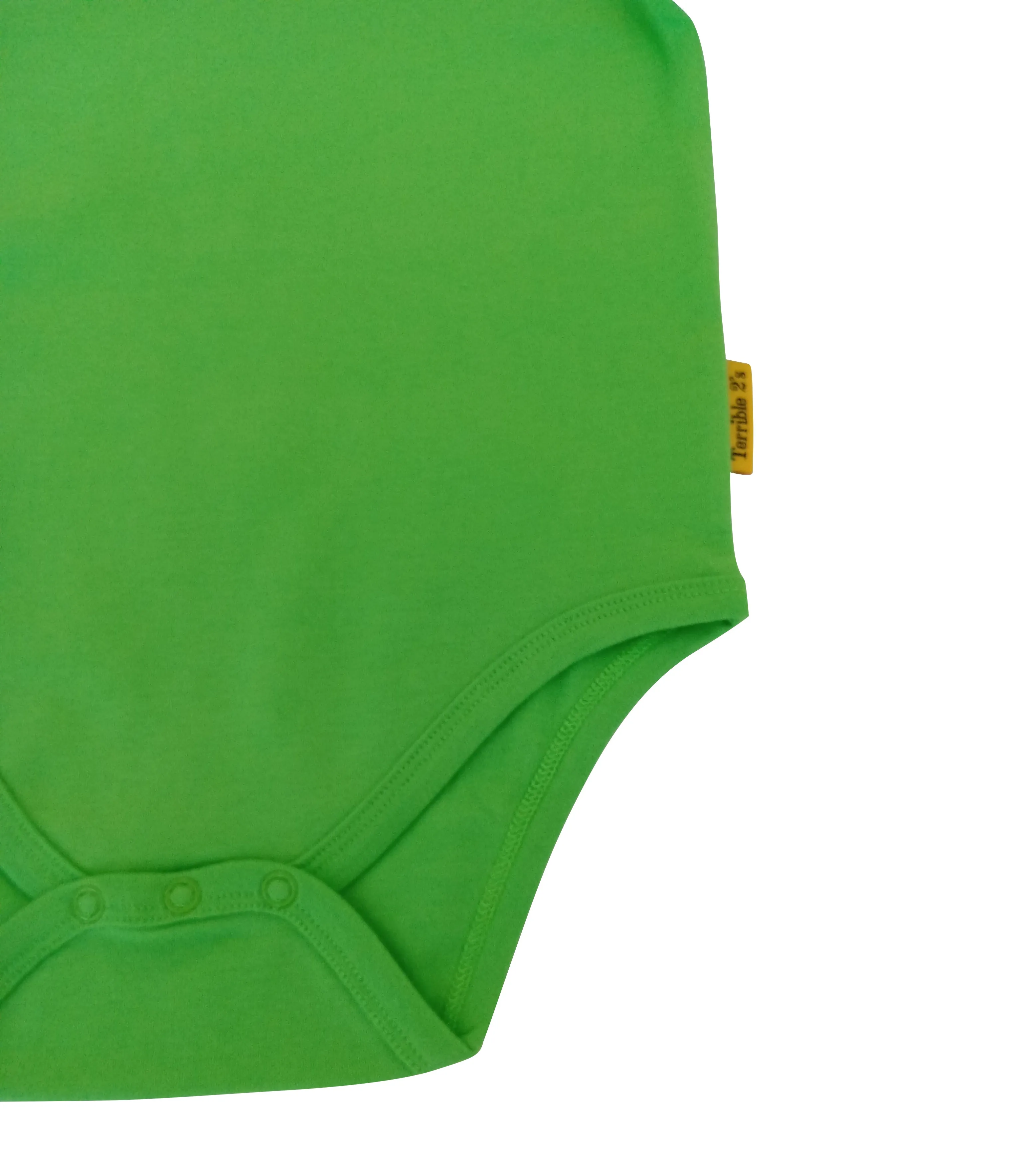 Toddler Unisex Short-Sleeve Bodysuit in Neon Green Color