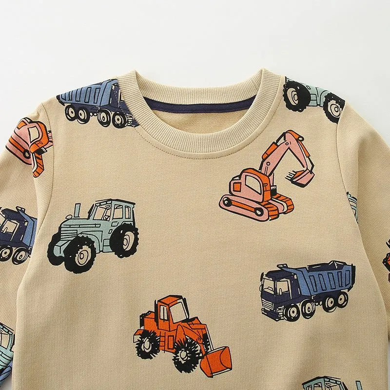 Toddler/Kid Boy Cartoon Cars Design Sweatshirt