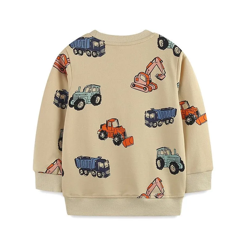 Toddler/Kid Boy Cartoon Cars Design Sweatshirt