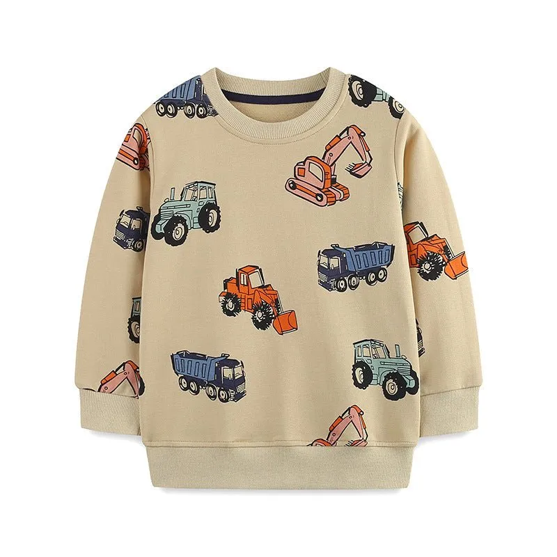 Toddler/Kid Boy Cartoon Cars Design Sweatshirt