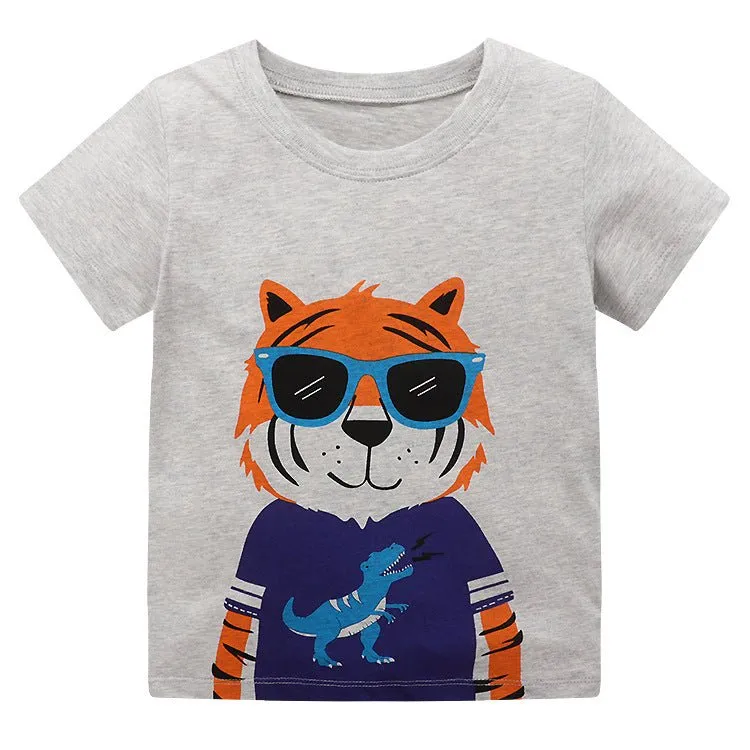 Toddler/Kid Boy Cartoon Designs T-shirt (9 Designs)