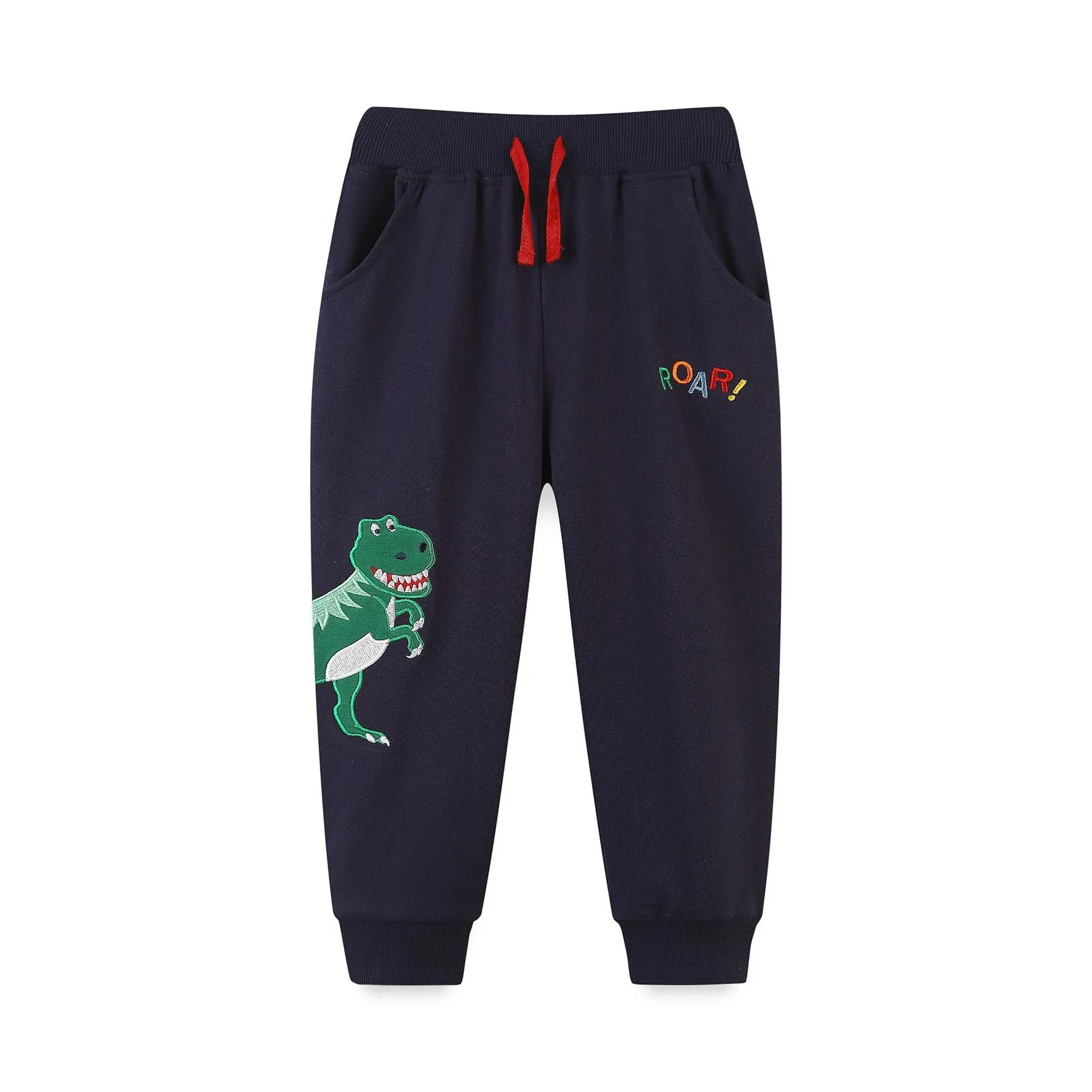 Toddler/Kid Boy's Dinosaur Design Cotton Casual Pants