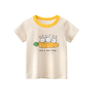 Toddler/Kid Girl's "Have a Good Time" Bunnies T-shirt