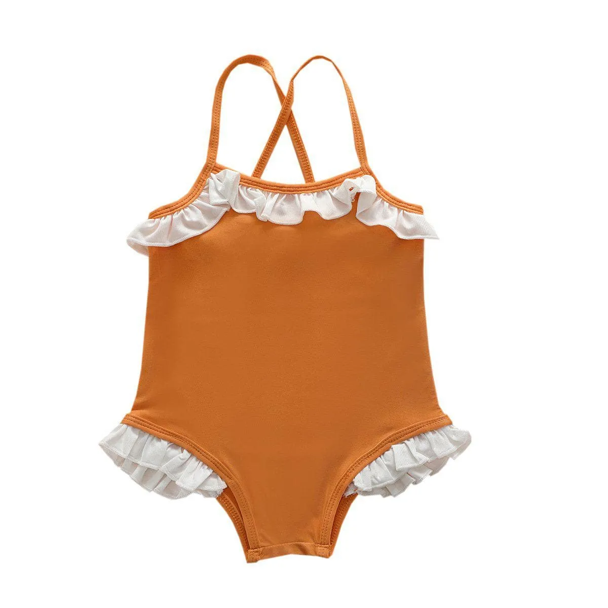 Toddler/Kid Girl's Ruffles Design One-Piece Swimsuit (3 colors)