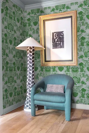 Toile de  Medallion Green