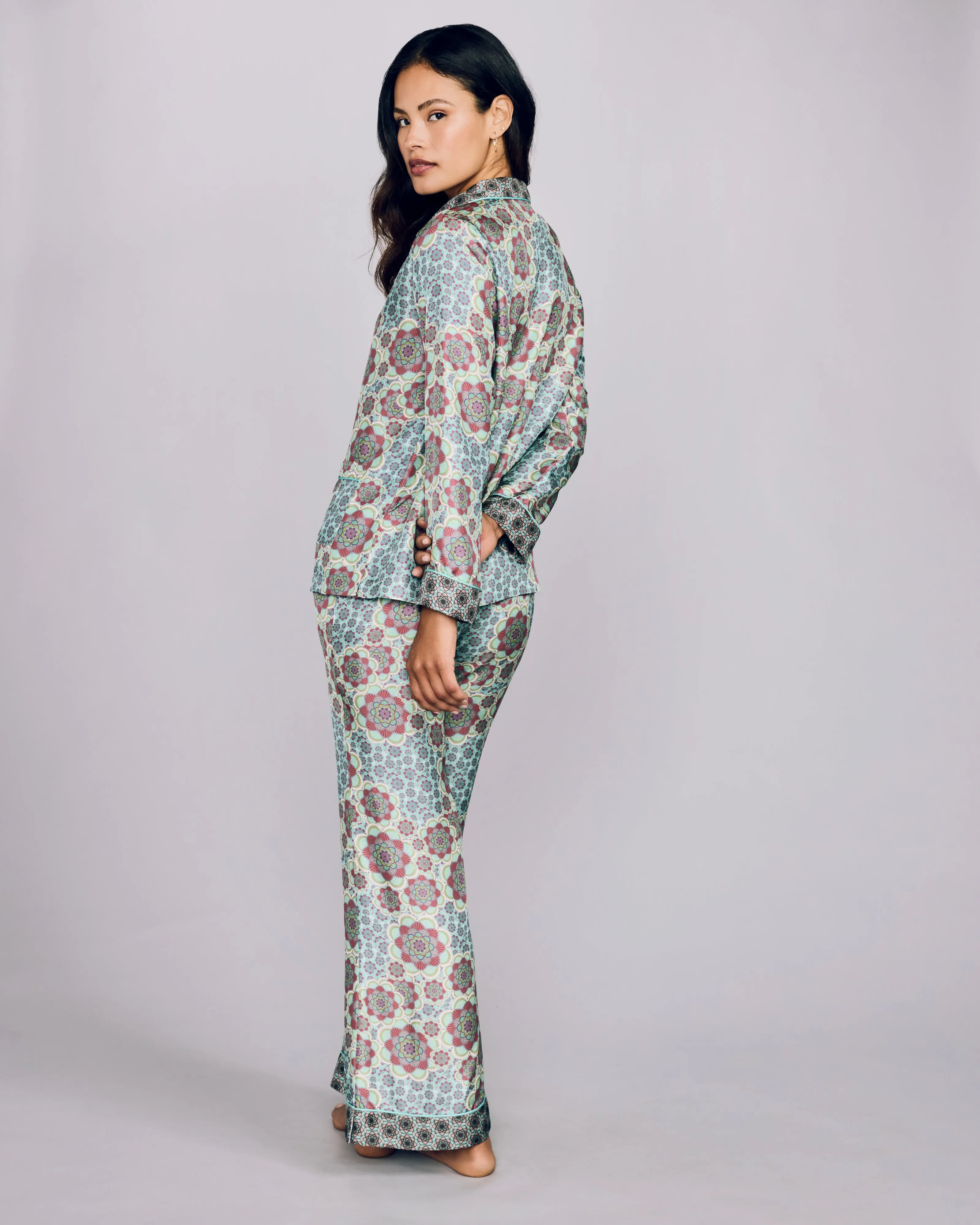 Tokyo Mozaicu Silk Pajama