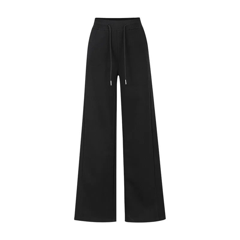 Toleet Black Friday Cyber Monday Christmas High Waist Mopping Pants Loose Wide Leg Pants Casual Sports Sweatpants 680