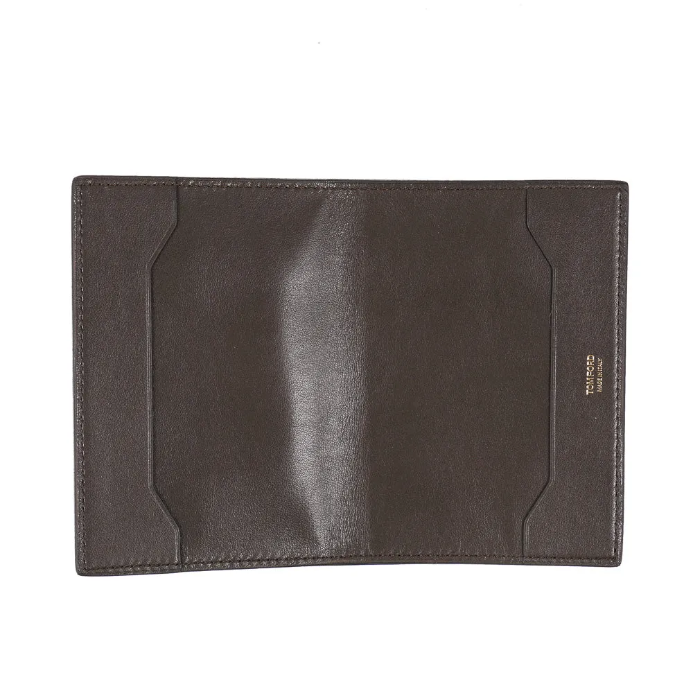 Tom Ford Passport Cover in Olive Leather