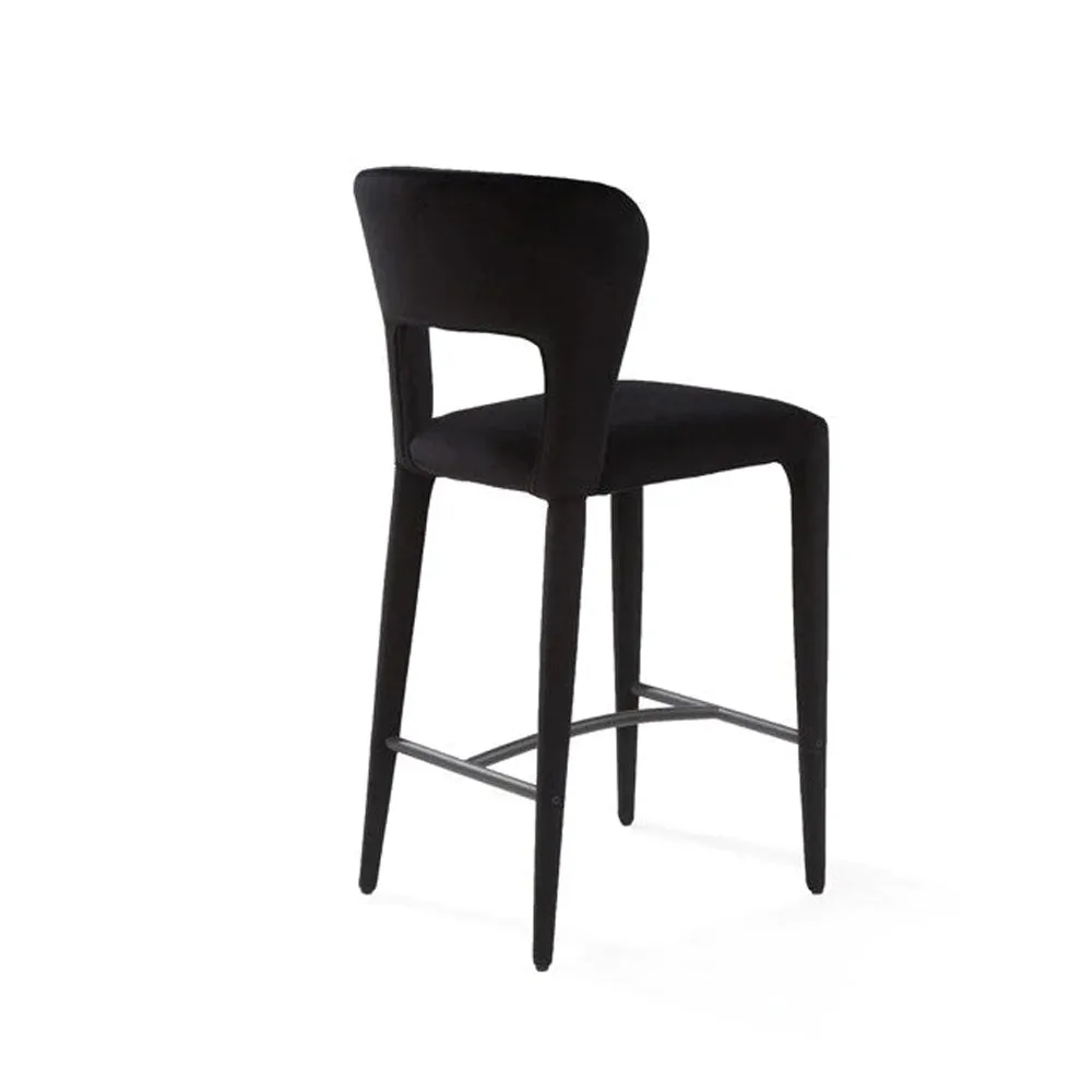 Tommy Franks Pari I Bar Stool - Black Vanity