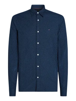 Tommy Hilfiger Brushed Cotton Print Slim Shirt