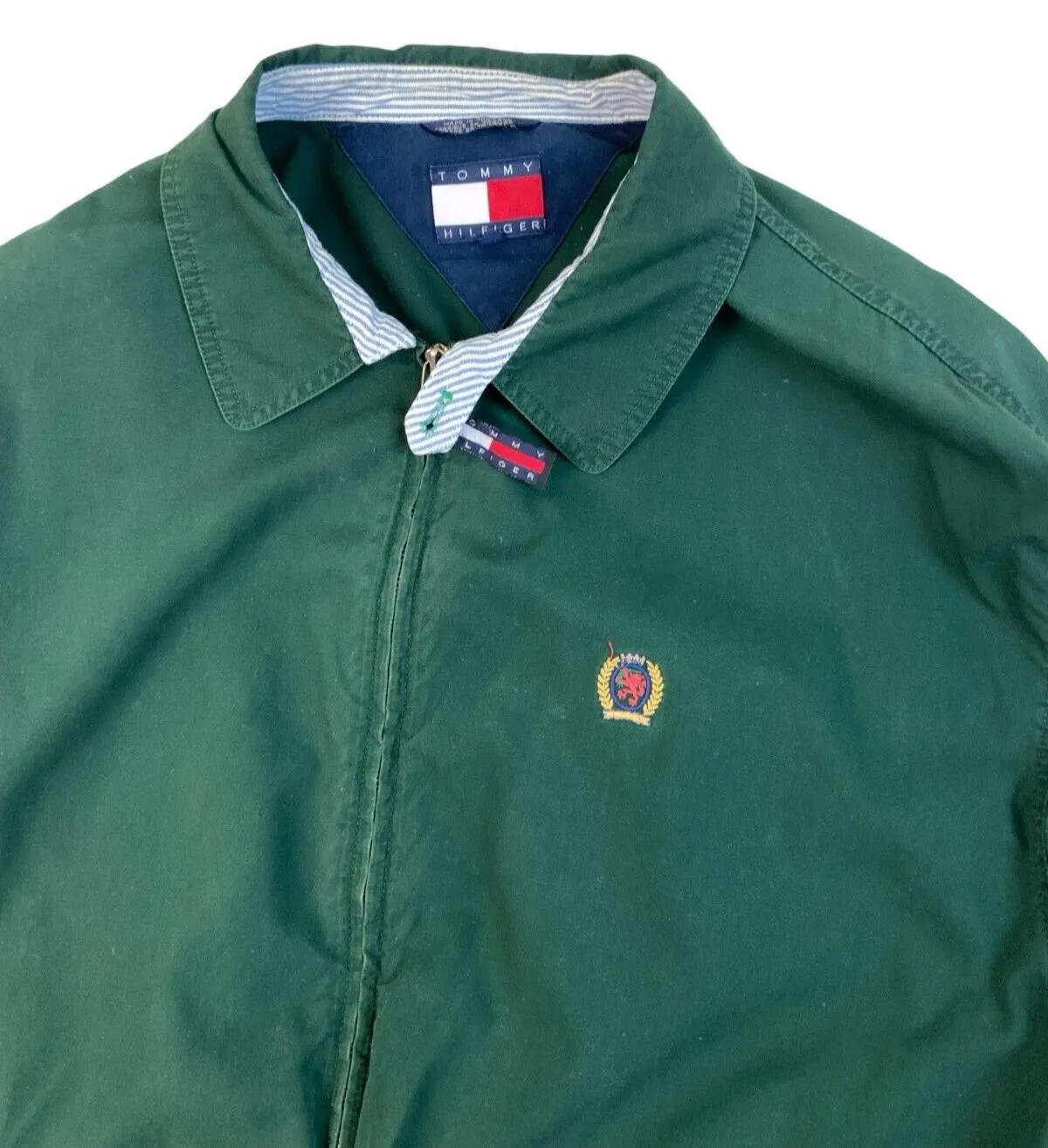 TOMMY HILFIGER HARRINGTON JACKET FOREST GREEN SIZE XL