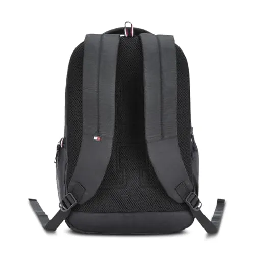 Tommy Hilfiger Joshua Polyester 20.61L Laptop Backpack For Unisex - Black