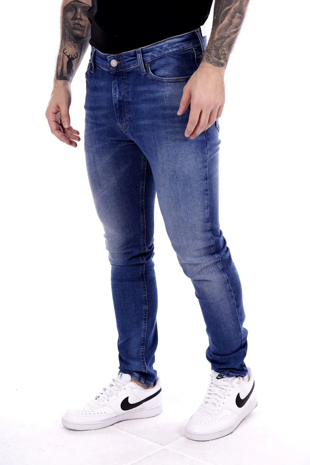 Tommy Jeans Pantalone Blu Da Uomo