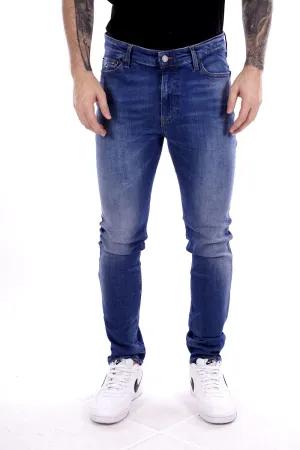 Tommy Jeans Pantalone Blu Da Uomo