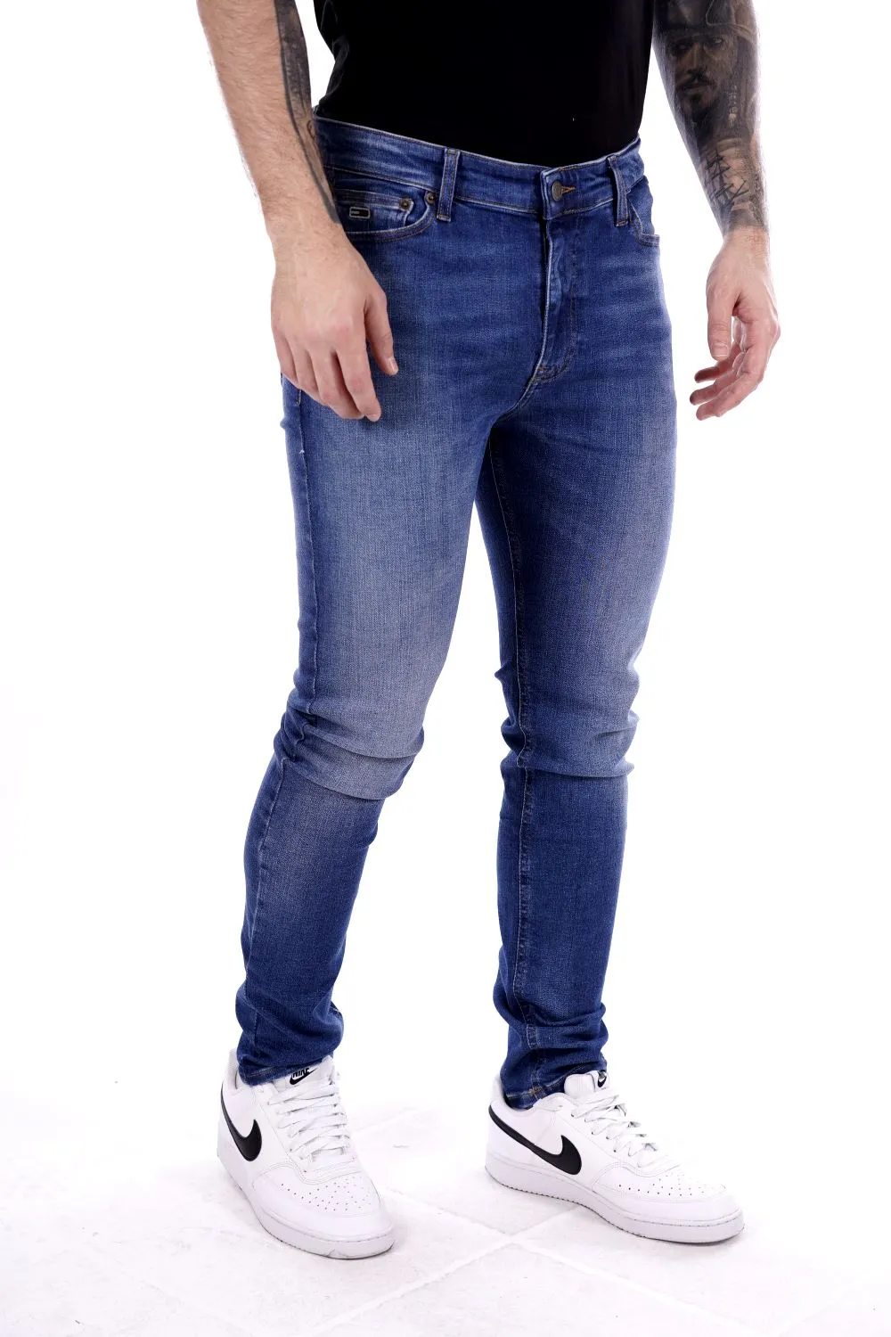 Tommy Jeans Pantalone Blu Da Uomo