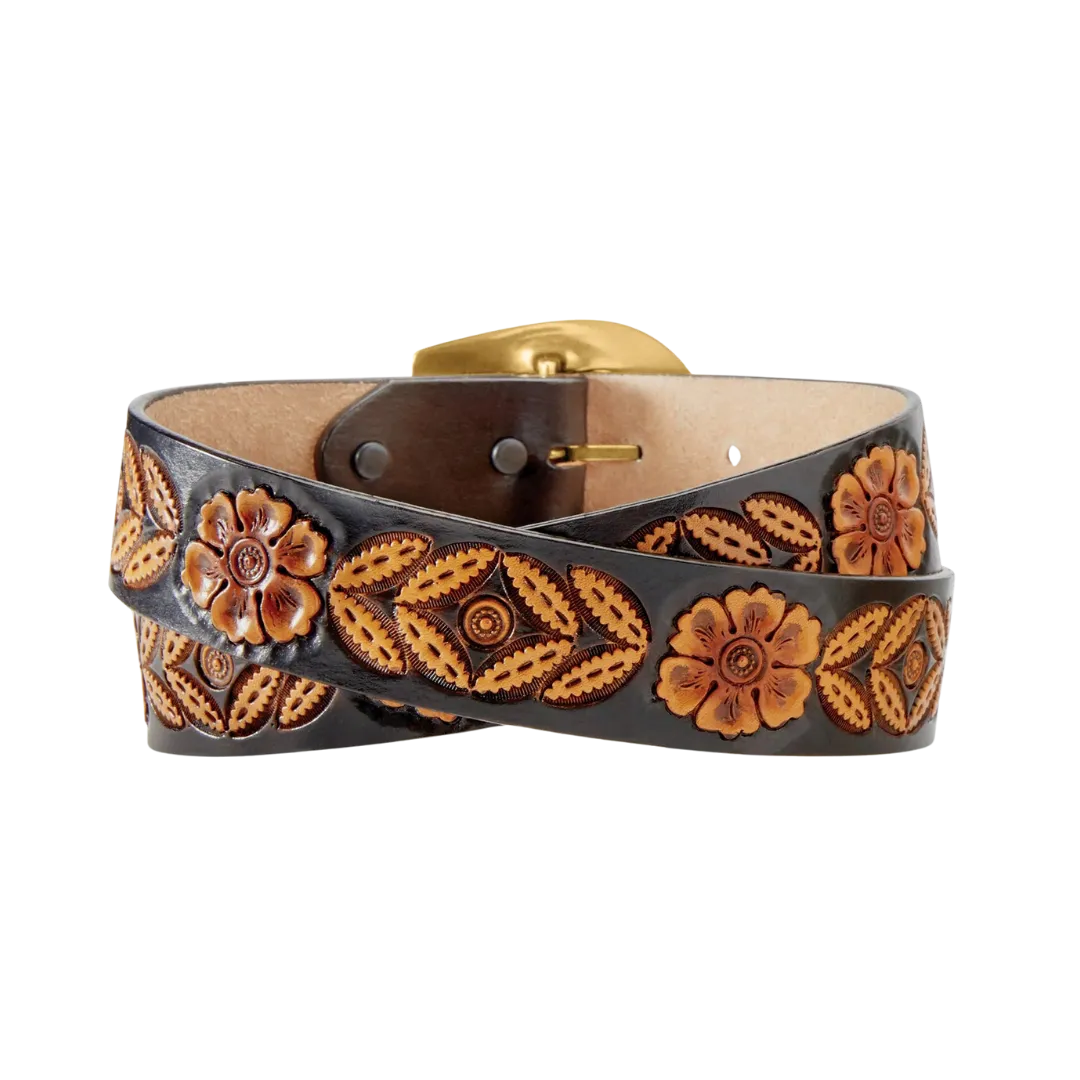 Tony Lama Women's Sienna Rae Brown Belt