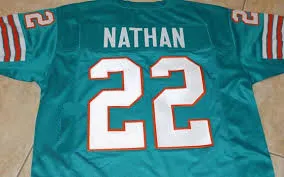 Tony Nathan Miami Dolphins Throwback Jersey